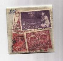Postimerkki Australia 25 eril Postimerkkikauppiaan  70-80- luvulla pakkaamia ei avattu, tarkistettu