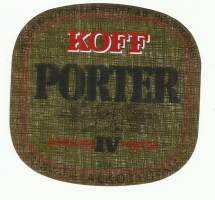 Koff  Porter IV - olutetiketti