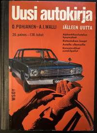 Uusi autokirja 1965 20.painos - Sisältää esimerkiksi vuoden 1966 automallikuvaston ja katsastuksen knopit sekä liikennemerkkiliitteen