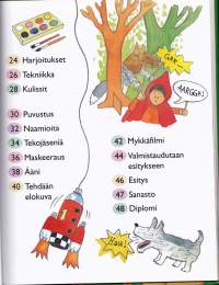 Lasten teatterikoulu, 1999. Opi hyvän esityksen salaisuudet. Mainioita vinkkejä näyttelemiseen, puvustamiseen, lavastamiseen ja filmaamiseen.