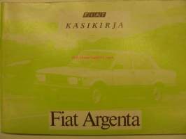 Fiat Argenta käsikirja  vm. 1983
