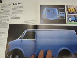 Bedford pakettiautot Blitz 250 - 280 - 350 -myyntiesite / sales brochure