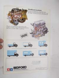 Bedford alustamallit -myyntiesite / sales brochure