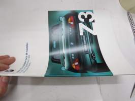 BMW Z3 roadster and M roadster 1999 -myyntiesite / sales brochure