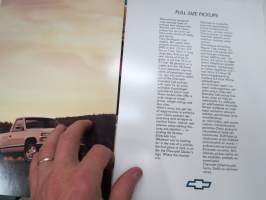 Chevrolet Full-Size Pickup -myyntiesite / sales  brochure