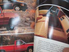 Chevrolet Full-Size Pickup -myyntiesite / sales  brochure