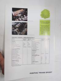 Pontiac Trans Sport -myyntiesite / sales brochure