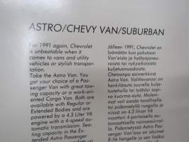 Chevrolet Chevy Van Suburban Astro -myyntiesite / sales brochure