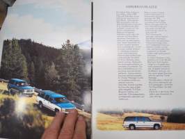 Chevrolet Suburban / Blazer 1992 -myyntiesite / sales brochure