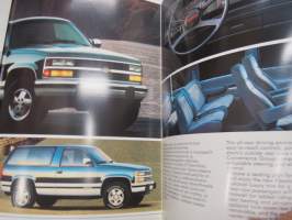 Chevrolet Suburban / Blazer 1992 -myyntiesite / sales brochure