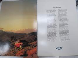 Chevrolet Blazer S-10 -myyntiesite / sales brochure