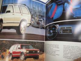 Chevrolet Blazer S-10 -myyntiesite / sales brochure