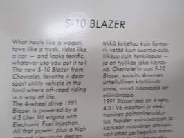 Chevrolet Blazer S-10 -myyntiesite / sales brochure