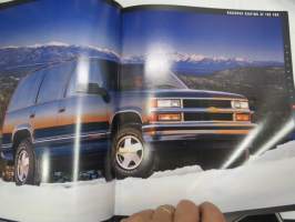 Chevrolet Tahoe 1997 -myyntiesite / sales brochure