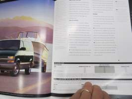 Chevrolet Astro Van 1997 -myyntiesite / sales brochure