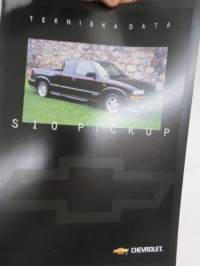 Chevrolet S-10 Pickup -myyntiesite / sales brochure
