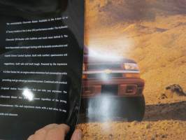 Chevrolet Blazer -myyntiesite / sales brochure