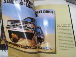 Chevrolet Blazer -myyntiesite / sales brochure