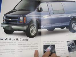 Chevrolet Starcraft SL, SL Classic, DLX Van, LX Classic 1998 -myyntiesite / sales brochure