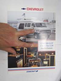 Chevrolet Chevy Van G20 matkailuauto -myyntiesite / sales brochure