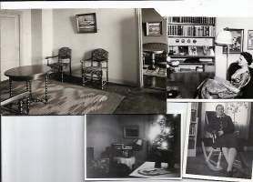 Sisustusvalokuvia eri aikakausilta valokuva 4 kpl