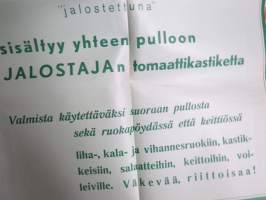 Jalostaja tomaattikastike - 8 tomaatin mehu tiivistettynä -juliste / poster