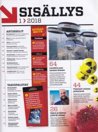 Tieteen kuvalehti 2018 N:o 1. Kilpajuoksu kuuhun, Australian dinosaurukset, Chilen teleskoopit, Flunssa, uudenvuodenlupaukset. Katso muut artikkelit sisällyskuvasta