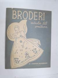 Broderi - mönster till småbarn