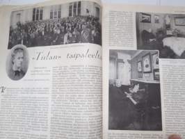 Kotiliesi 1933 nr 24 joulu, Kansikuvitus Rudolf KoivuKohtalo -novelli kirj. Mika Waltari, Ottilia Stenbäck, KruunuhäitäFunkis joulu (Sigrid Boo), Joulujuusto, ym.