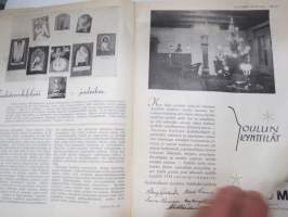 Kotiliesi 1933 nr 24 joulu, Kansikuvitus Rudolf KoivuKohtalo -novelli kirj. Mika Waltari, Ottilia Stenbäck, KruunuhäitäFunkis joulu (Sigrid Boo), Joulujuusto, ym.