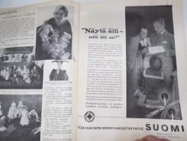 Kotiliesi 1933 nr 24 joulu, Kansikuvitus Rudolf KoivuKohtalo -novelli kirj. Mika Waltari, Ottilia Stenbäck, KruunuhäitäFunkis joulu (Sigrid Boo), Joulujuusto, ym.