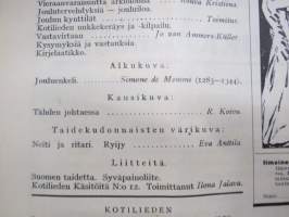 Kotiliesi 1933 nr 24 joulu, Kansikuvitus Rudolf KoivuKohtalo -novelli kirj. Mika Waltari, Ottilia Stenbäck, KruunuhäitäFunkis joulu (Sigrid Boo), Joulujuusto, ym.