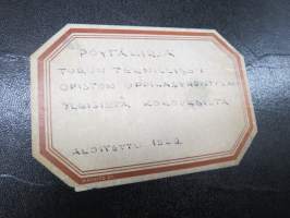 Turun Teknillinen Koulu / Opisto - Toverikunta + Oppilaskunta, 1940-50-60 lukujen virallista materiaalia, 6-vuotishistoriikki , kenkälaatikollinen valokuvia