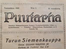 Puutarha N:o 1 1929