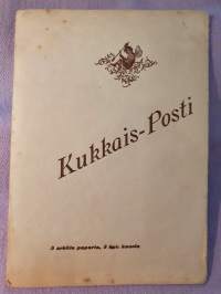 Kukkais-Posti - 5 arkkia paperia, 5 kpl. kuoria.