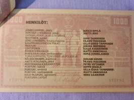 Lahden Karirannan kesäteatterin ja Lahden kaupunginteatterin ohjelmiston ja henkilöstön esittelyä 1986