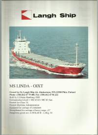 MS Linda  laivaesite 1997  4 sivua