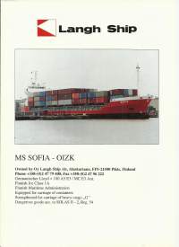 MS Sofia  laivaesite 1997  4 sivua