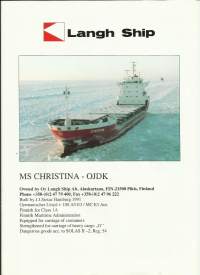 MS Christina  laivaesite 1997  4 sivua