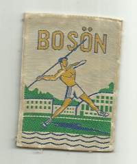 Bosön -  vanha hihamerkki, matkailumerkki  kangasmerkki