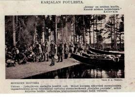 Harvinainen valokuva postikortti v.1918 Kuvannut O.A. Väisänen. Koko 10 x 15 cm.