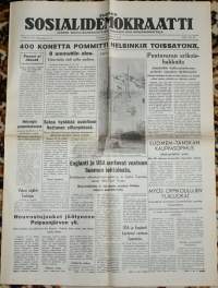 Suomen sosialidemokraatti Helmikuun 18. p:nä 1944Näköispainos sodan lehdet