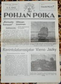 Pohjan poika toukokuun 9. p:nä 1942 Näköispainos sarjat sodan lehdet