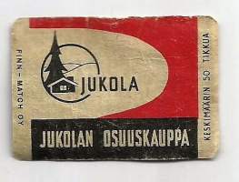 Jukolan Osuuskauppa -  tulitikkuetiketti