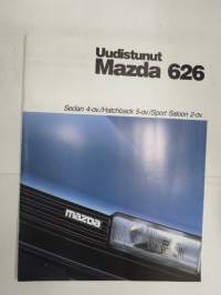 Mazda 626 Hatchback 5-ov. / Sedan 4-ov. / Sport Saloon 2-ov. 1986 -myyntiesite / sales brochure