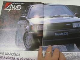 Mazda 323 4WD 1987 -myyntiesite / sales brochure