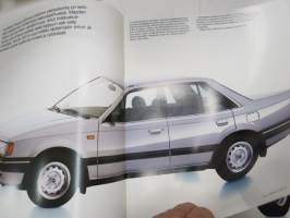 Mazda 323 3-ov. Hatchback / 5-ov. Hatchback / 4-ov. Saloon 1986 -myyntiesite / sales brochure