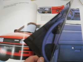 Mazda 323 3-ov. Hatchback / 5-ov. Hatchback / 4-ov. Saloon 1986 -myyntiesite / sales brochure