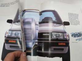 Mazda 323 3-ov. Hatchback / 5-ov. Hatchback / 4-ov. Saloon 1986 -myyntiesite / sales brochure