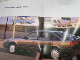 Mazda 626 Hatchback 5-ov. / Sedan 4-ov. / Sport Saloon 2-ov. 1990 -myyntiesite / sales brochure